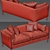 Modern Studio McGee Sofa: Stylish & Comfortable 3D model small image 3