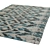 Cosmic Glow: Abstract Flatweave Rug 3D model small image 2