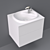 600x505x525 Drawers & Basin 3D model small image 1