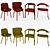 Modern Chair Collection: Fleming, Madison, Emilia & Gael 3D model small image 2