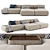 Lema CLOUD Sectional Sofa: Playful Geometries for Modern Living 3D model small image 1