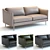 Modern West Elm Sloane Leather Sofa 3D model small image 1