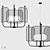 Graceful Illumination: Masiero Papilio S Chandelier 3D model small image 1