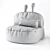 Cozy Eared Child Seat 3D model small image 3