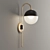 Vintage Globe Wall Sconce 3D model small image 1