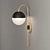 Vintage Globe Wall Sconce 3D model small image 2