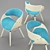 Mid-century Modern Living Room Chair 3D model small image 3