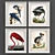 Modern Bird Collection - Set of 3 3D model small image 1