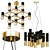 Modern Elegance: DELIGHTFULL Ike Chandelier 3D model small image 1