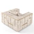 Modern Geometric Babylon Armchair 3D model small image 2