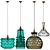 Jamie Young Pendant Light Set - Stylish and Versatile Lighting 3D model small image 2