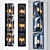 Harlow Crystal Triple Round Sconce 3D model small image 1