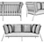 Elegant Mirage Sofa: Link Design 3D model small image 2