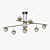 Sleek TECHNUM Pendant Lamp with Ball-shaped Shades 3D model small image 2