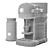 Kitchenaid Nespresso Coffee Machine + Aeroccino 3D model small image 3