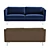 Modern West Elm Sloane Sofa: Stylish 3D Model 3D model small image 2