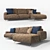 Eclectico Ditre Italia Sofa 3D model small image 1