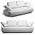 Thonet C002 Bentwood Sofa 3D model small image 3