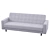 Sleek Modern Loveseat 3D model small image 2