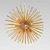 Inodesign San Gold 64 - Modern Matte Gold Pendant Chandelier 3D model small image 1