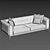 Natuzzi Trevi Sofa: Luxurious Comfort in Every Detail 3D model small image 3