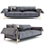 Luxurious Roberto Cavalli Montego Sofa 3D model small image 1