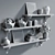 Elegant Bridge Bracket Shelf 3D model small image 3