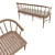 Rustic Portside Chaise Lounger 3D model small image 2