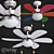 Tropical Breeze Ceiling Fan 3D model small image 1