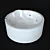 Aquatek Aura: TurboSmooth 1800х1800 Bathtub 3D model small image 1