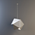 Minimalist Geometric Ceiling Light 3D model small image 3