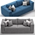 Modern Tancredi Sofa: Stylish Comfort for Your Home 3D model small image 2