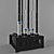 Steel Grip Rack: Efficient Storage for 9 Bars 3D model small image 2
