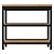 Sturdy Steel and Wood Kitchen Shelf 3D model small image 2