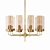 Delphy 2: Elegant Brown Glass Lamp 3D model small image 1