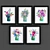 Contemporary Style Floral Art 3D model small image 1