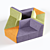 Origami 10-Seater Sofa: Russian-Made Furniture 3D model small image 1