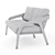 Friday Lounge Sofa: Stylish and Comfortable 3D model small image 3