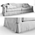 Boho Chic Alexander Sofa 3D model small image 3