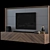 Modern TV Wall Set with 3dsmax2014 & V-ray (16,012 Polys) 3D model small image 2