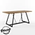 Industrial Chic Dining Table 3D model small image 1