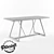 Industrial Chic Dining Table 3D model small image 3