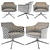 Poliform Stanford Bridge Chair - Elegant, Comfortable Design 3D model small image 3