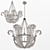 Elegant Calais Chandelier: Radiant Illumination 3D model small image 1