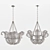 Elegant Calais Chandelier: Radiant Illumination 3D model small image 2