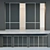 Minimalist Sliding Door - Customizable Closet Partition 3D model small image 1