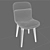 MOLTENI & C Barbican Chair: Sleek and Stylish Seating 3D model small image 3