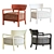 Cara Fancy Four-Colored Modern Chair 3D model small image 1