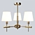 Elegant Gold Pendant Lamp 3D model small image 1