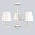 Elegant Gold Pendant Lamp 3D model small image 2